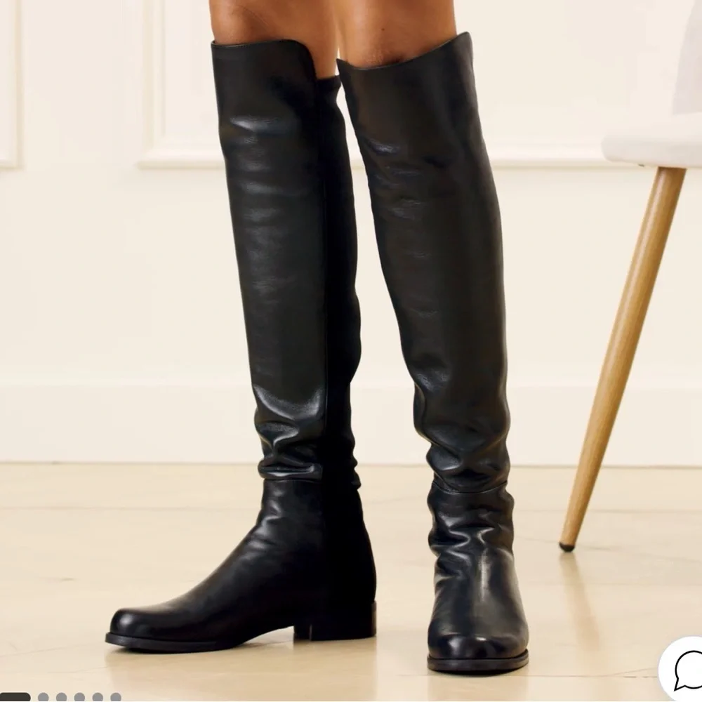 Stuart Weitzman 5050 Boot Black Over-the-Knee Boots